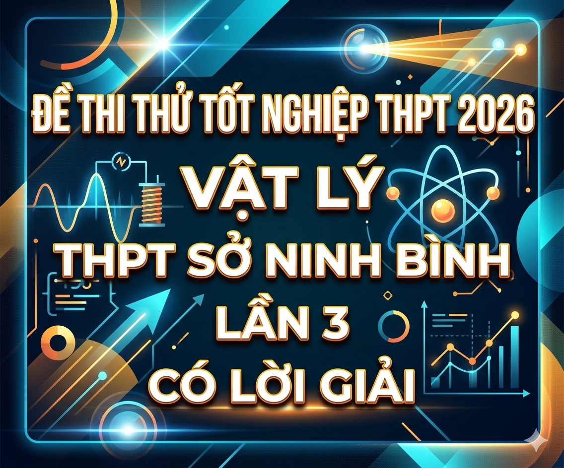 68. Đề thi thử tốt nghiệp THPT 2026 Vật Lý THPT Sở Ninh Bình Lần 3 - Có lời giải